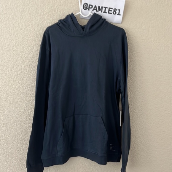 ONIA Men’s Blue/Gray Garment Dye French Terry Pullover  Hoodie Size L NWT - Picture 3 of 13